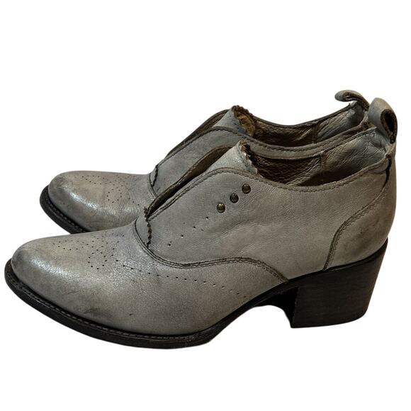 Freebird Ankle Boot‎ Womens Size 8 Gray Antiqued Distressed Leather - Picture 2 of 8